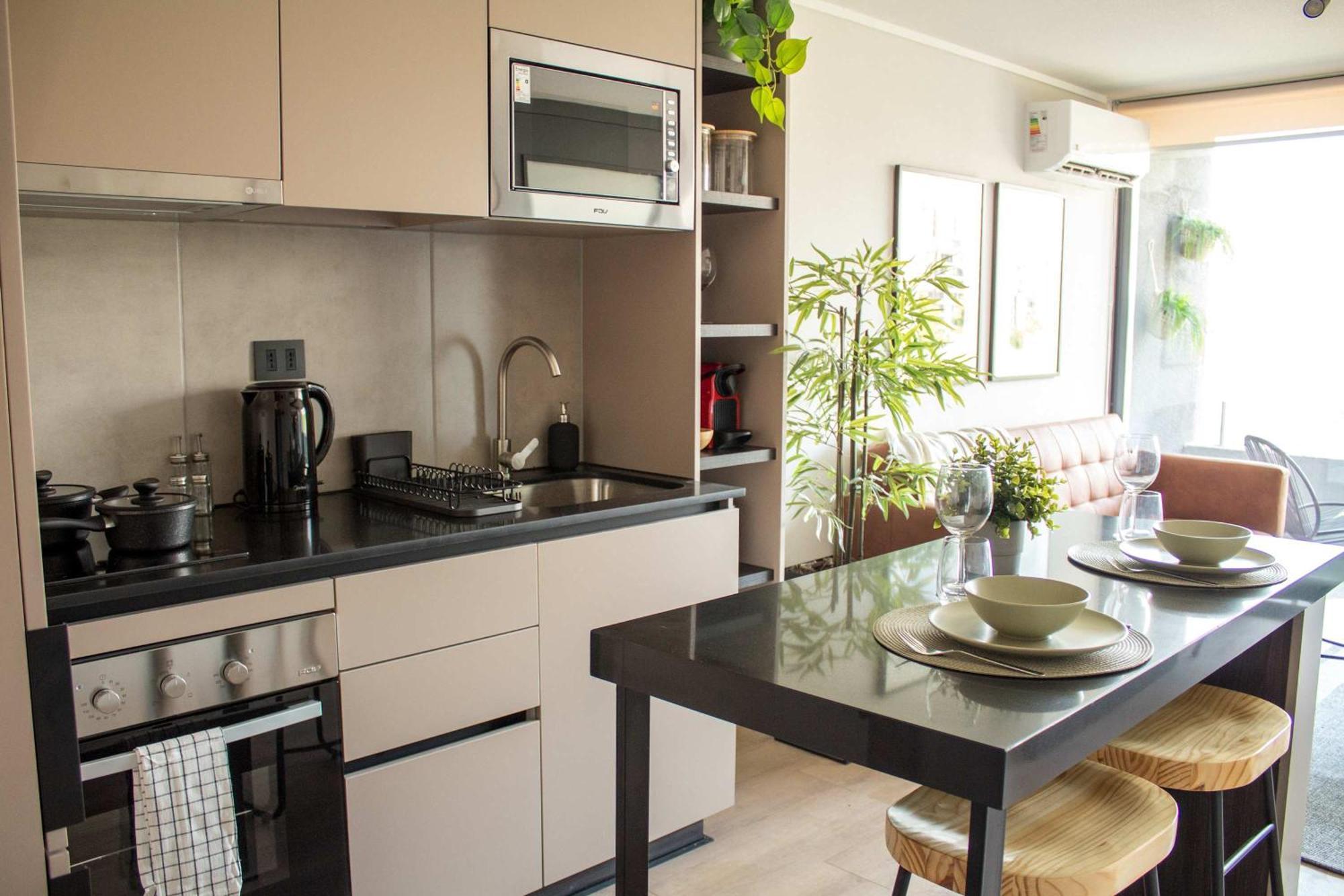 Hom I Amplio Y Luminoso Depto Top1 2pax En Nunoa Apartamento Santiago de Chile